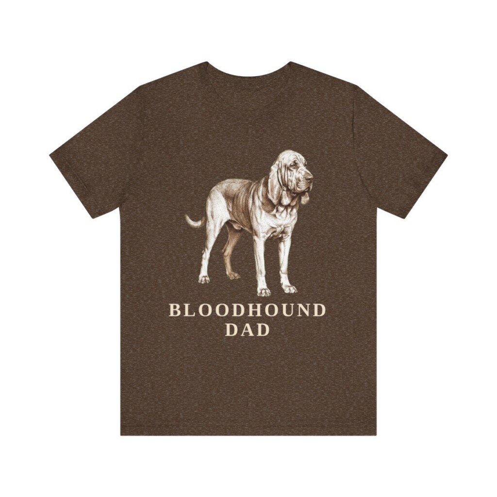 Bloodhound Dad Shirt, Vintage Dog Sketch Tee, Dog Dad Gift