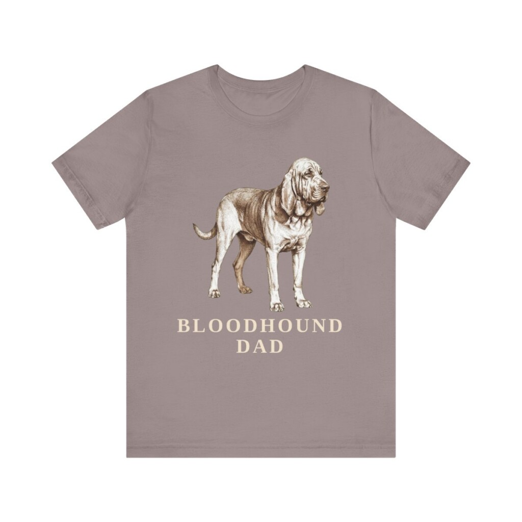 Bloodhound Dad Shirt, Vintage Dog Sketch Tee, Dog Dad Gift