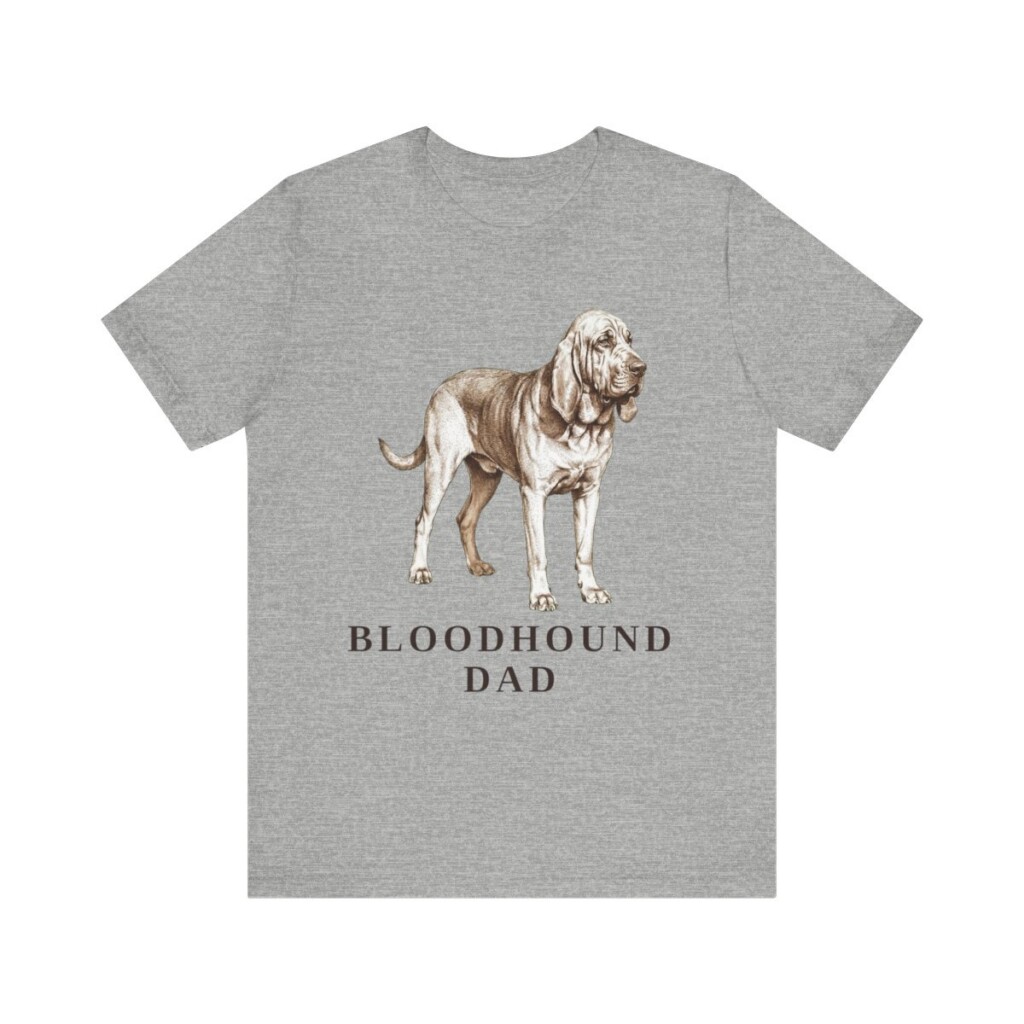 Bloodhound Dad Shirt, Vintage Dog Sketch Tee, Dog Dad Gift
