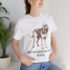 Bloodhound Dad Shirt, Vintage Dog Sketch Tee, Dog Dad Gift