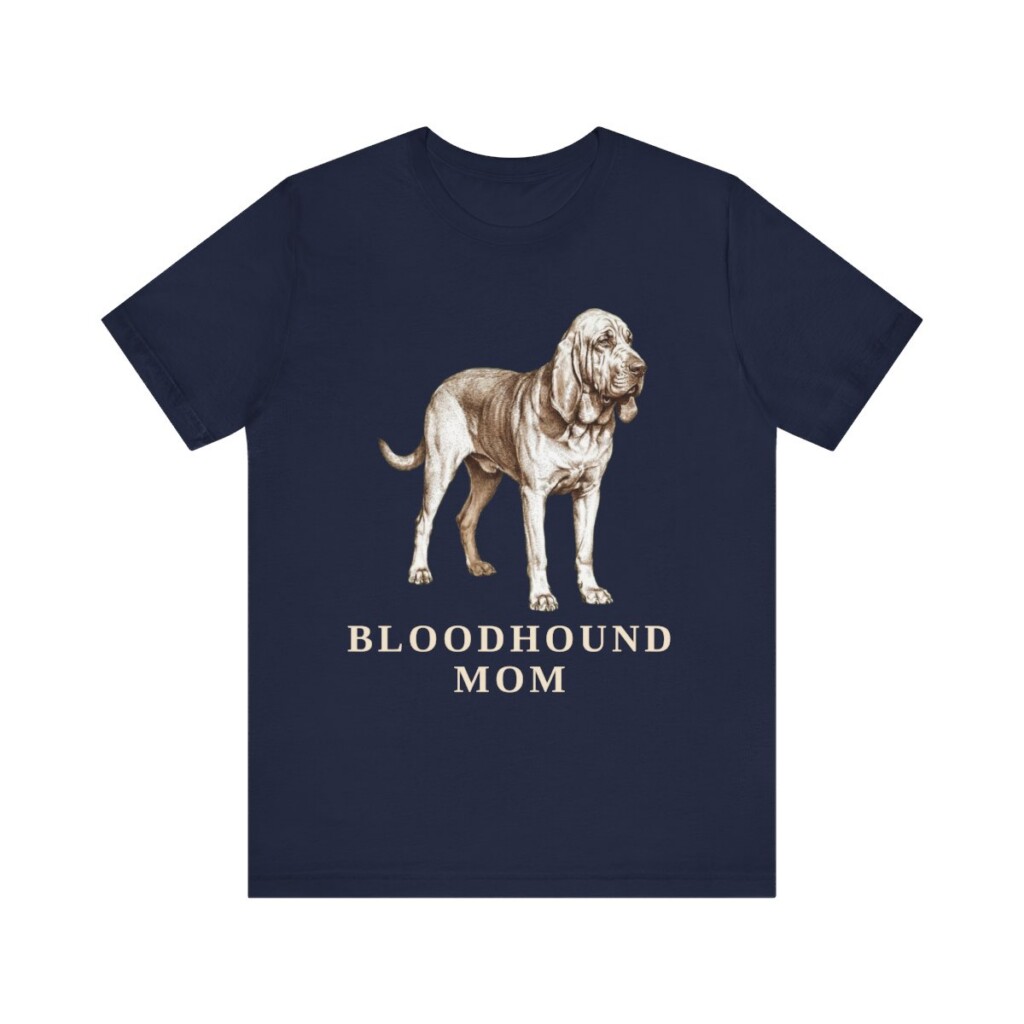 Bloodhound Mom Shirt, Vintage Dog Sketch Tee, Dog Mom Gift
