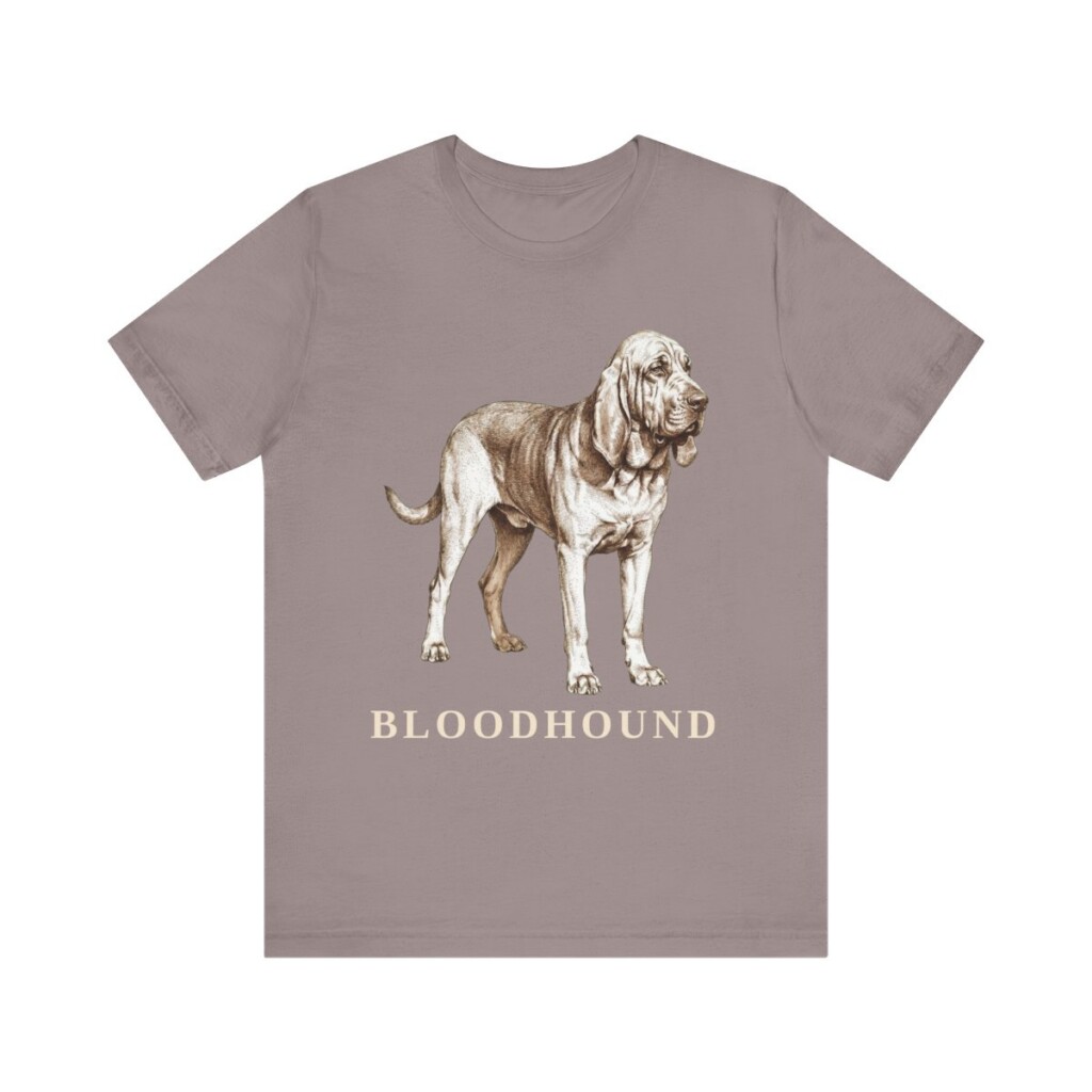 Bloodhound Lover Shirt, Vintage Dog Sketch Tee, Dog Lover Gift