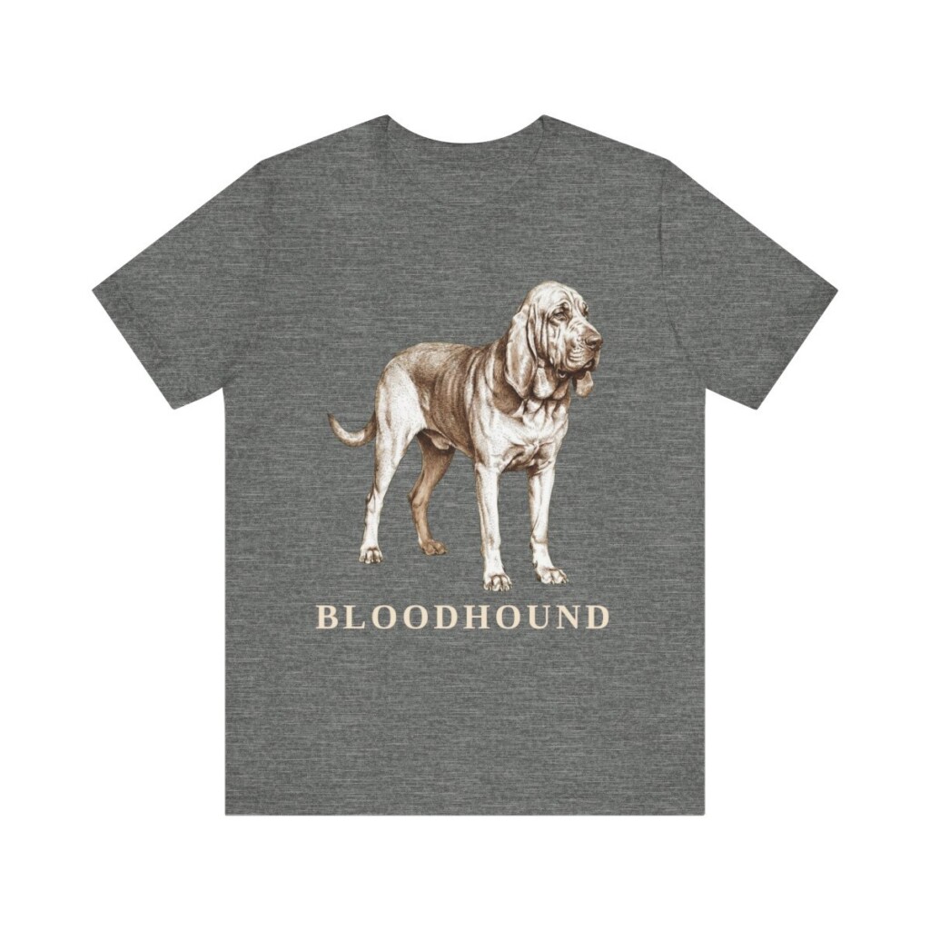 Bloodhound Lover Shirt, Vintage Dog Sketch Tee, Dog Lover Gift