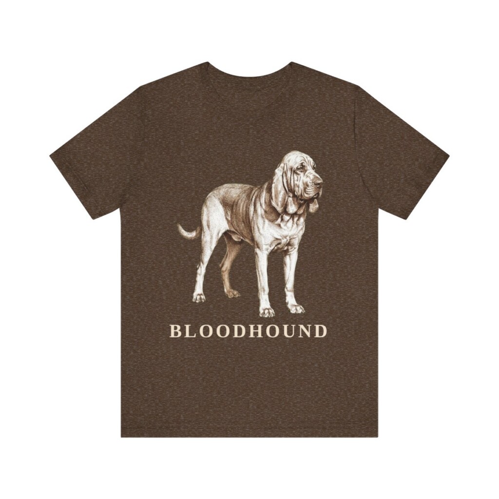 Bloodhound Lover Shirt, Vintage Dog Sketch Tee, Dog Lover Gift