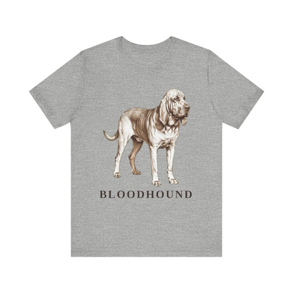 Bloodhound Lover Shirt, Vintage Dog Sketch Tee, Dog Lover Gift