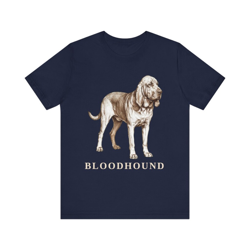 Bloodhound Lover Shirt, Vintage Dog Sketch Tee, Dog Lover Gift