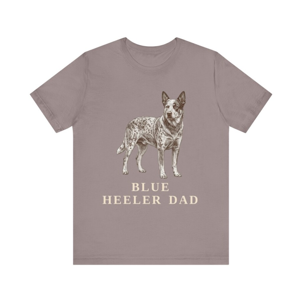 Blue Heeler Dad Shirt, Vintage Dog Sketch Tee, Dog Dad Gift Blue Heeler Dad Shirt, Vintage Dog Sketch Tee, Dog Dad Gift