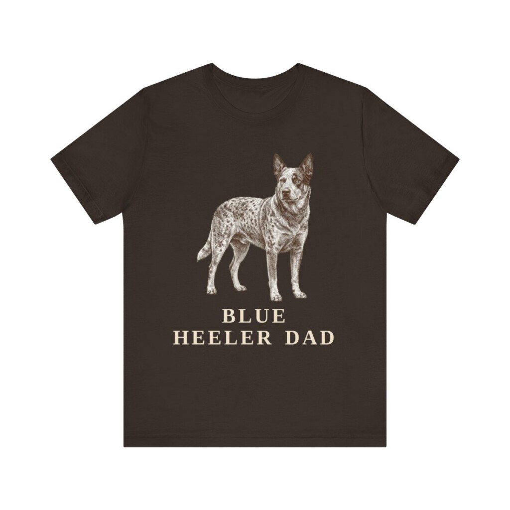 Blue Heeler Dad Shirt, Vintage Dog Sketch Tee, Dog Dad Gift Blue Heeler Dad Shirt, Vintage Dog Sketch Tee, Dog Dad Gift