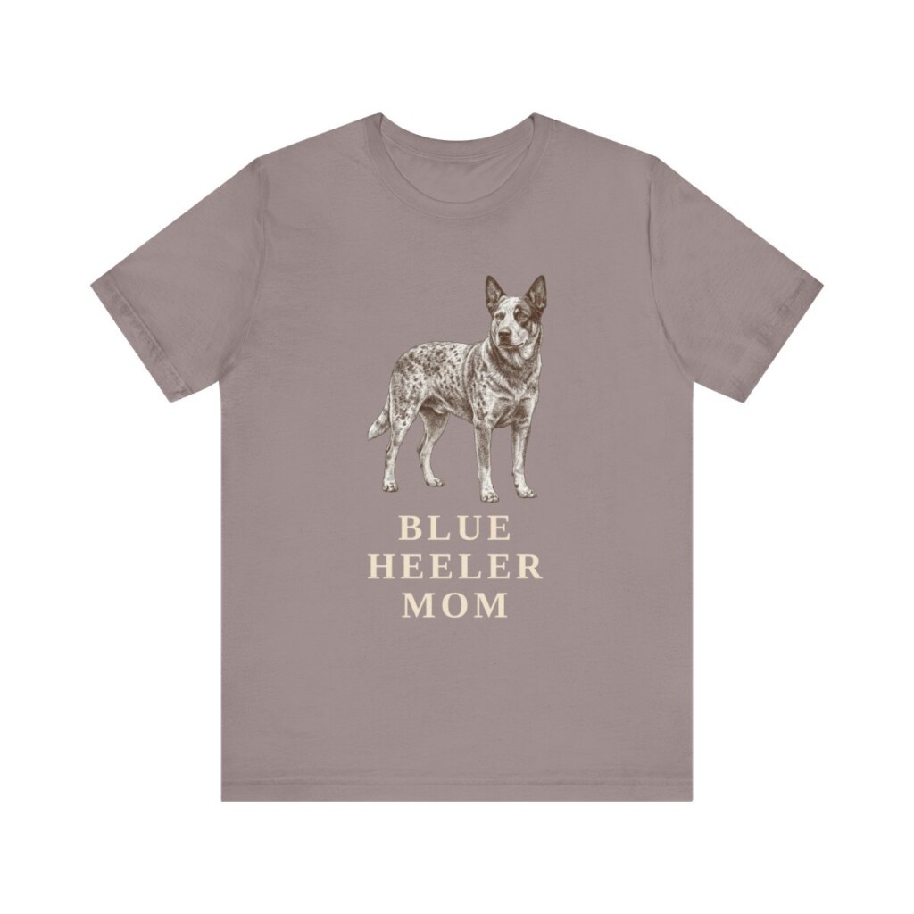 Blue Heeler Mom Shirt, Vintage Dog Sketch Tee, Dog Mom Gift