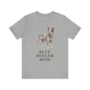 Blue Heeler Mom Shirt, Vintage Dog Sketch Tee, Dog Mom Gift