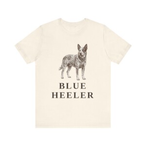 Blue Heeler Lover Shirt, Vintage Dog Sketch Tee, Dog Lover Gift