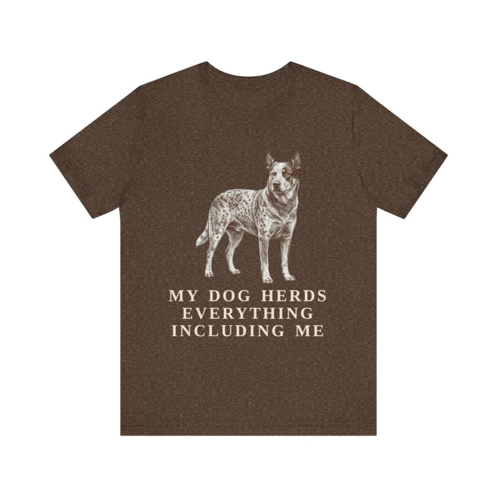Blue Heeler Humor Shirt, Vintage Dog Sketch Tee, Dog Humor Gift