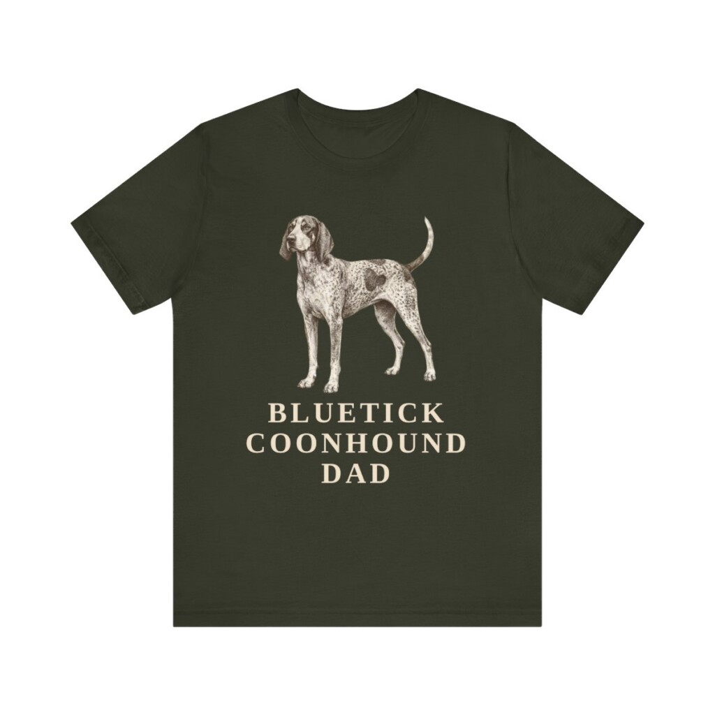 Bluetick Coonhound Dad Shirt, Vintage Dog Sketch Tee, Dog Dad Gift Bluetick Coonhound Dad Shirt, Vintage Dog Sketch Tee, Dog Dad Gift