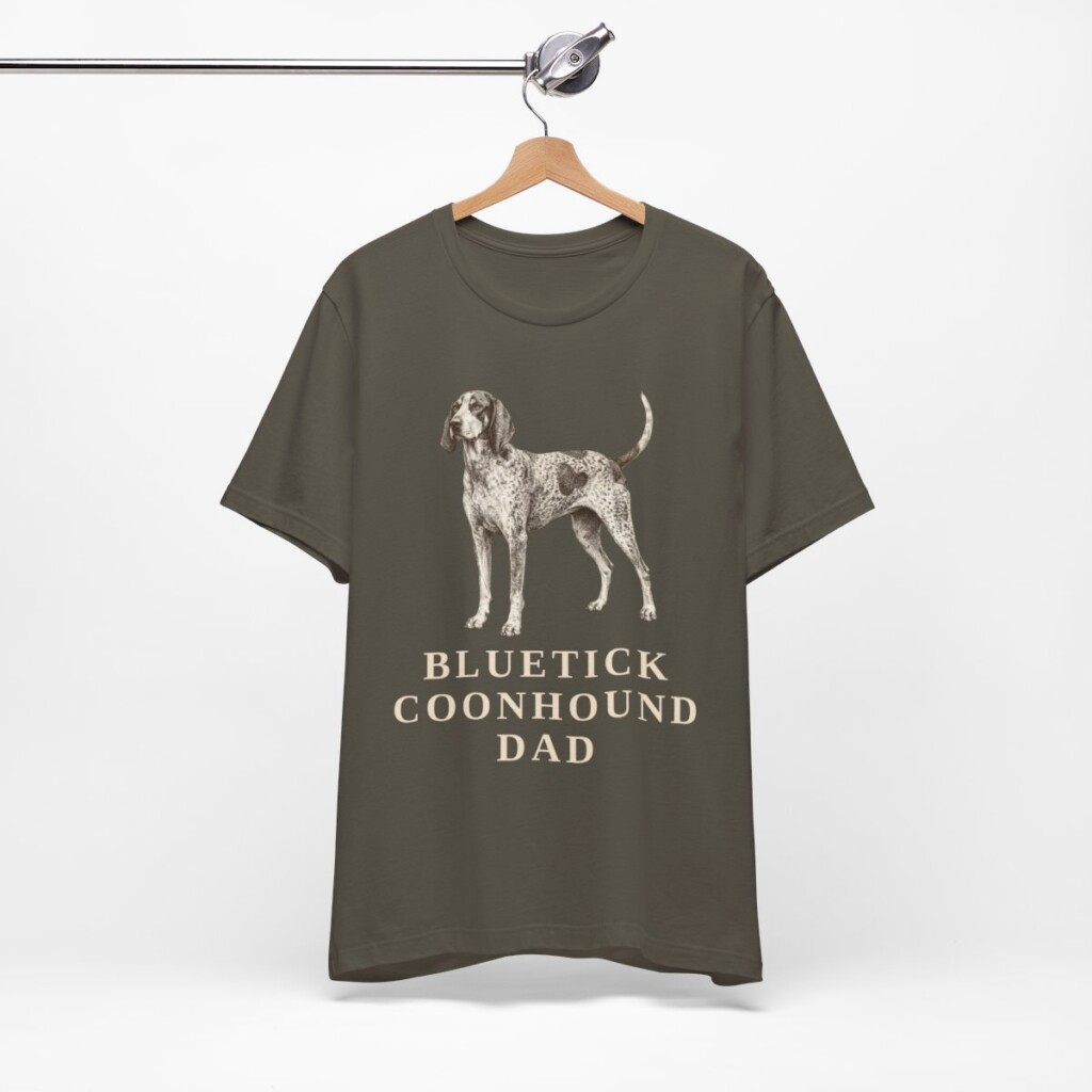Bluetick Coonhound Dad Shirt, Vintage Dog Sketch Tee, Dog Dad Gift Bluetick Coonhound Dad Shirt, Vintage Dog Sketch Tee, Dog Dad Gift