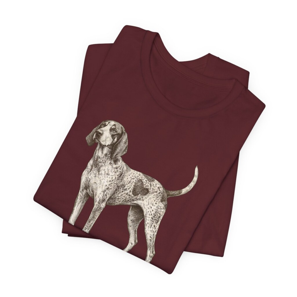 Bluetick Coonhound Mom Shirt, Vintage Dog Sketch Tee, Dog Mom Gift