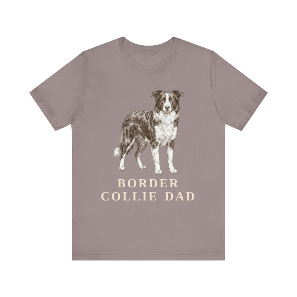 Border Collie Dad Shirt, Vintage Dog Sketch Tee, Dog Dad Gift Border Collie Dad Shirt, Vintage Dog Sketch Tee, Dog Dad Gift
