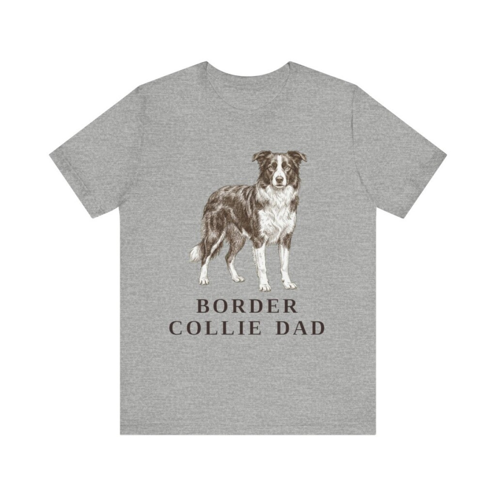 Border Collie Dad Shirt, Vintage Dog Sketch Tee, Dog Dad Gift Border Collie Dad Shirt, Vintage Dog Sketch Tee, Dog Dad Gift