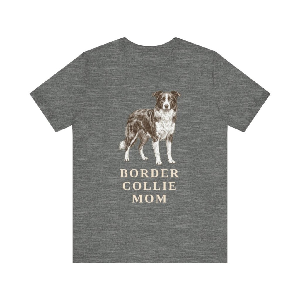 Border Collie Mom Shirt, Vintage Dog Sketch Tee, Dog Mom Gift Border Collie Mom Shirt, Vintage Dog Sketch Tee, Dog Mom Gift