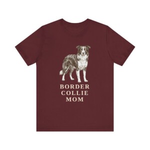 Border Collie Mom Shirt, Vintage Dog Sketch Tee, Dog Mom Gift