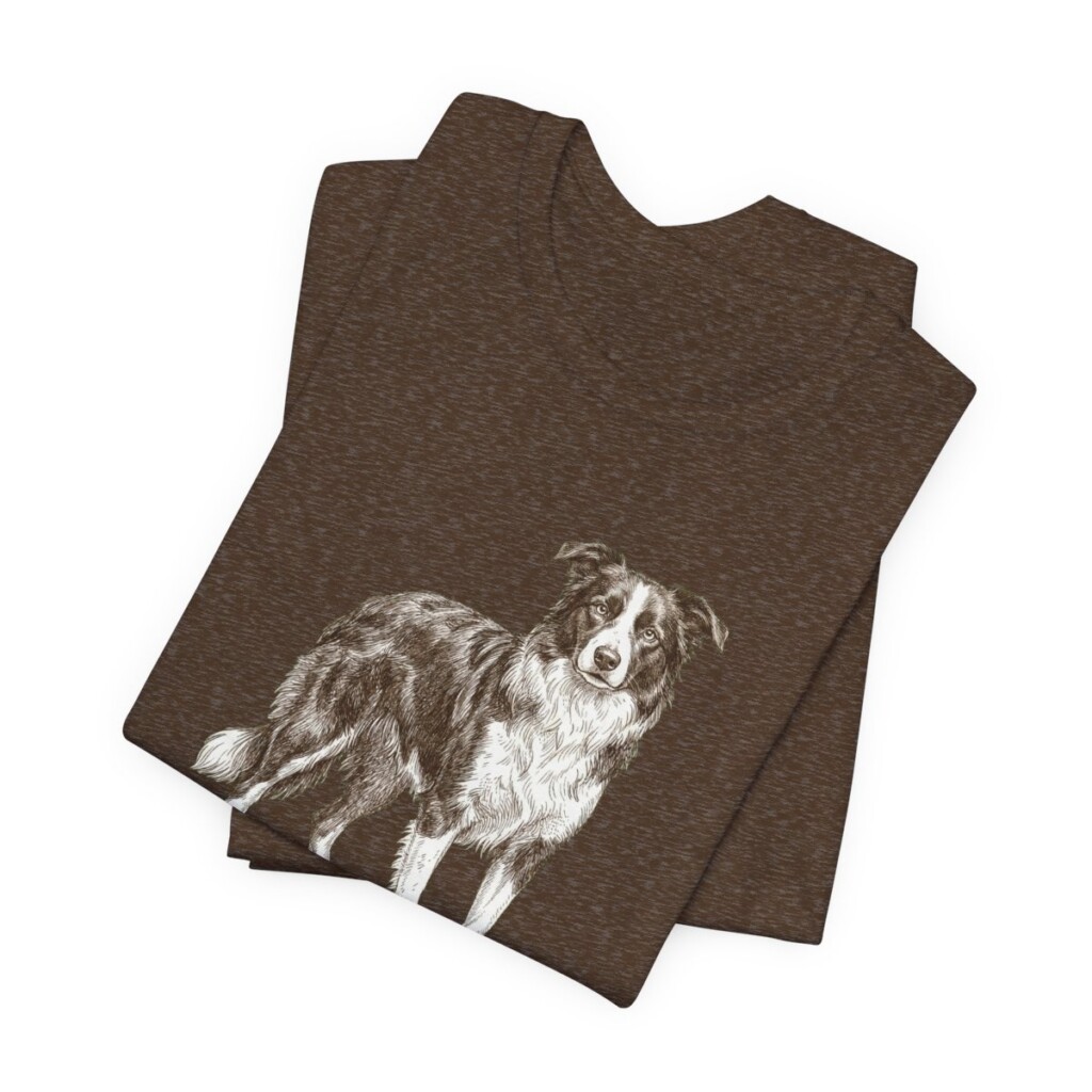 Border Collie Mom Shirt, Vintage Dog Sketch Tee, Dog Mom Gift Border Collie Mom Shirt, Vintage Dog Sketch Tee, Dog Mom Gift