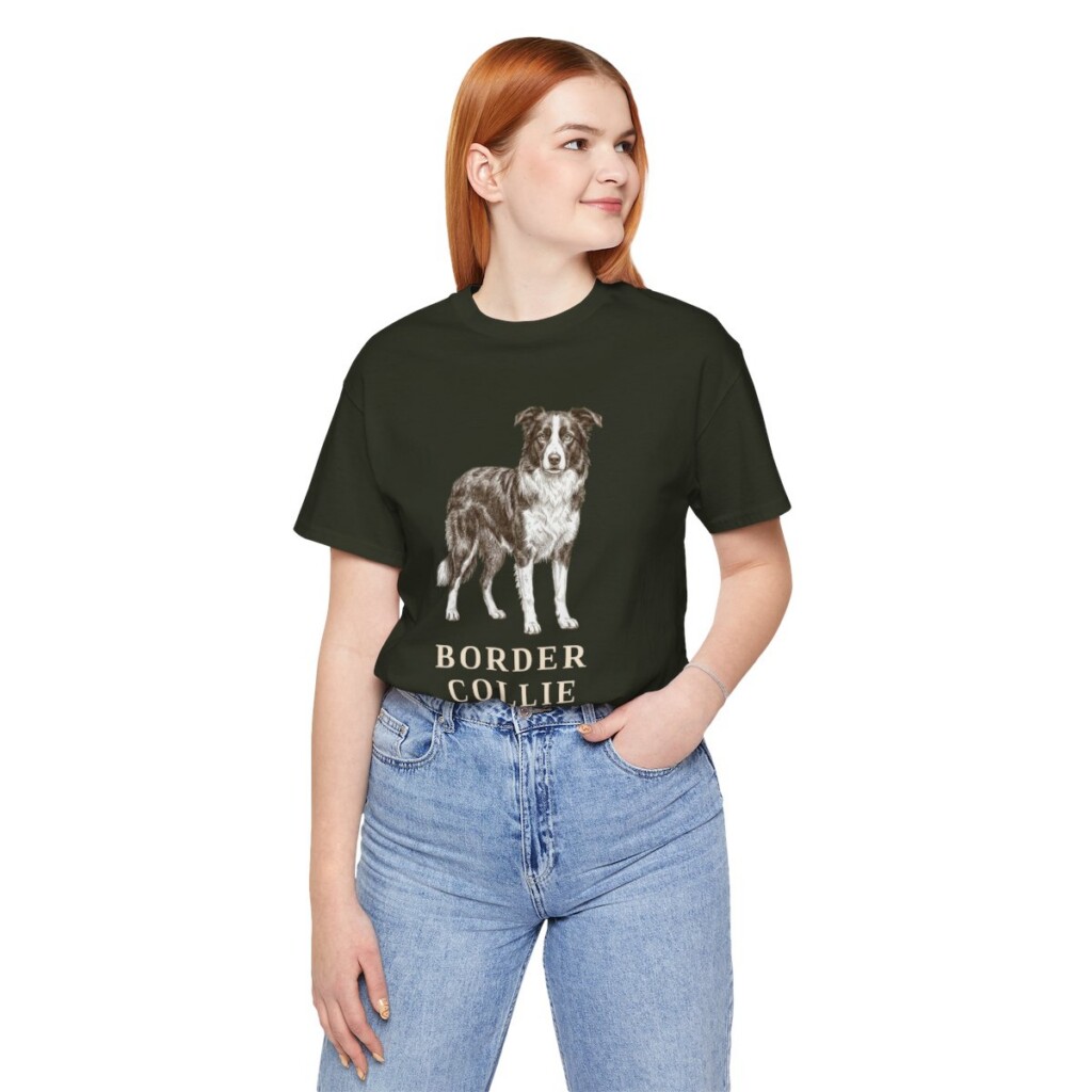 Border Collie Mom Shirt, Vintage Dog Sketch Tee, Dog Mom Gift Border Collie Mom Shirt, Vintage Dog Sketch Tee, Dog Mom Gift