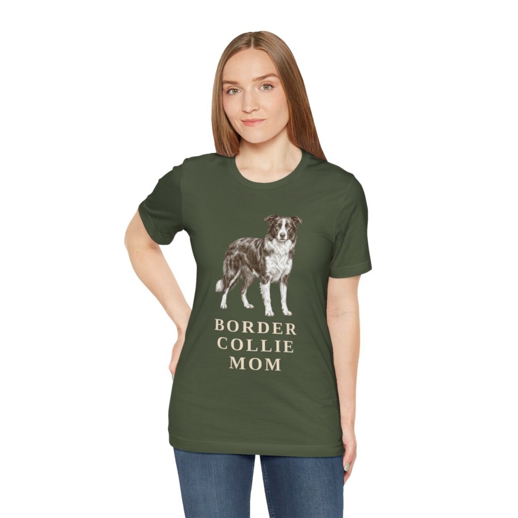 Border Collie Mom Shirt, Vintage Dog Sketch Tee, Dog Mom Gift Border Collie Mom Shirt, Vintage Dog Sketch Tee, Dog Mom Gift