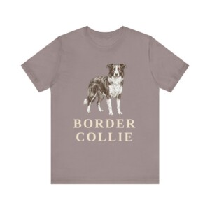 Border Collie Lover Shirt, Vintage Dog Sketch Tee, Dog Lover Gift