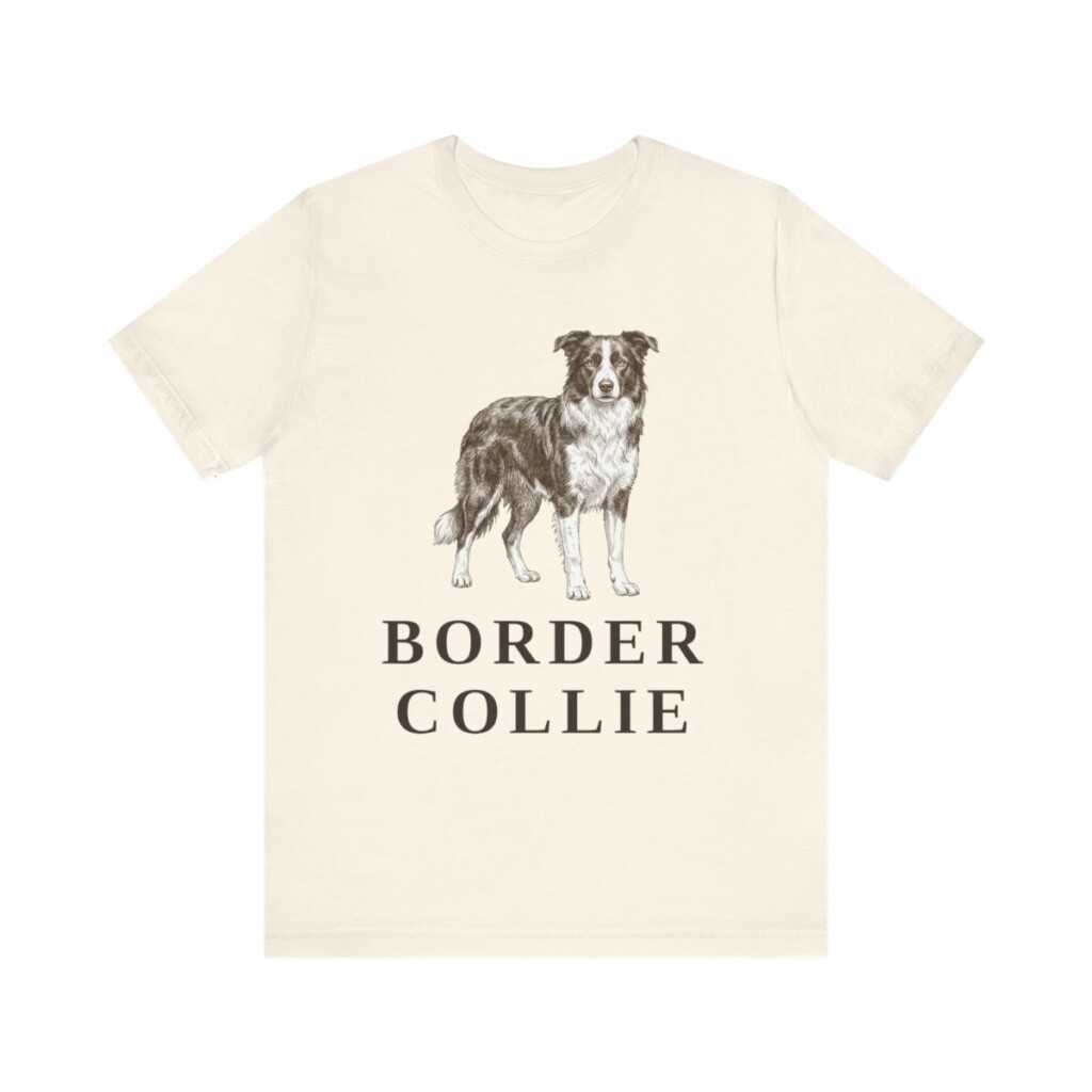 Border Collie Lover Shirt, Vintage Dog Sketch Tee, Dog Lover Gift Border Collie Lover Shirt, Vintage Dog Sketch Tee, Dog Lover Gift