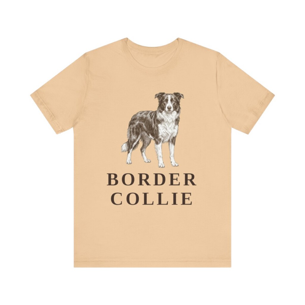 Border Collie Lover Shirt, Vintage Dog Sketch Tee, Dog Lover Gift Border Collie Lover Shirt, Vintage Dog Sketch Tee, Dog Lover Gift