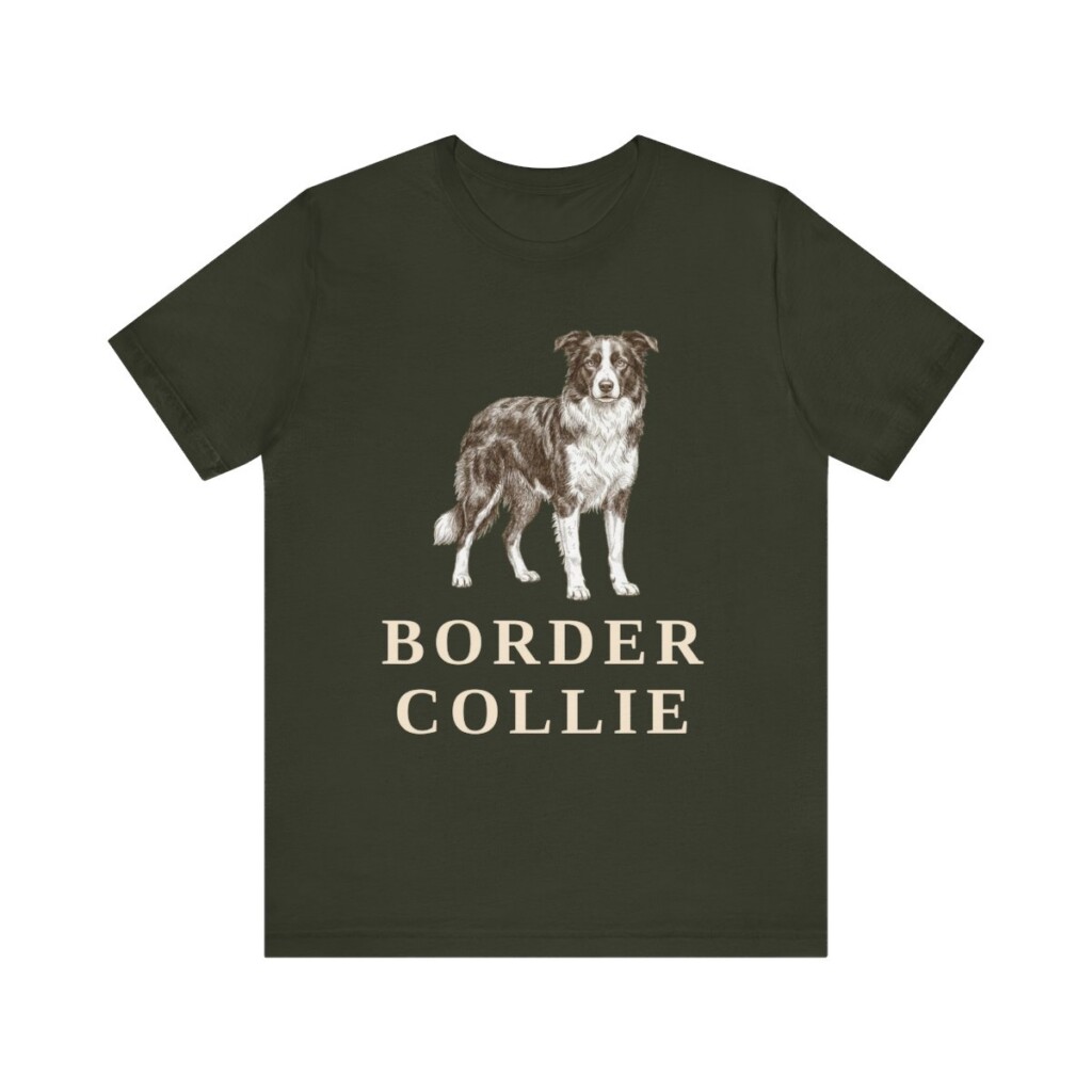 Border Collie Lover Shirt, Vintage Dog Sketch Tee, Dog Lover Gift Border Collie Lover Shirt, Vintage Dog Sketch Tee, Dog Lover Gift