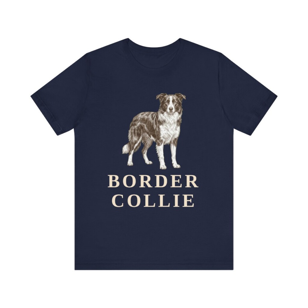 Border Collie Lover Shirt, Vintage Dog Sketch Tee, Dog Lover Gift Border Collie Lover Shirt, Vintage Dog Sketch Tee, Dog Lover Gift