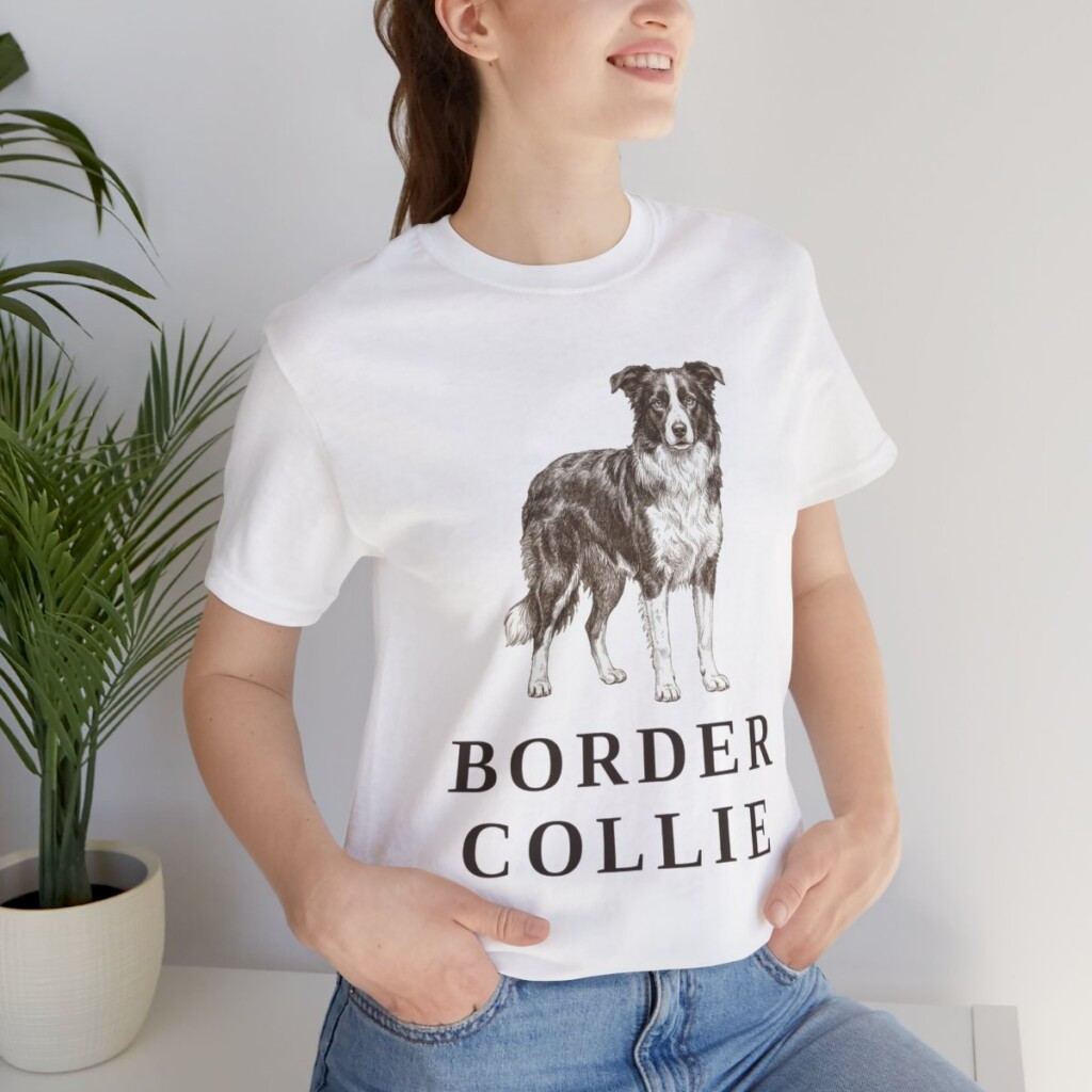 Border Collie Lover Shirt, Vintage Dog Sketch Tee, Dog Lover Gift Border Collie Lover Shirt, Vintage Dog Sketch Tee, Dog Lover Gift