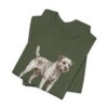 Border Terrier Dad Shirt, Vintage Dog Sketch Tee, Dog Dad Gift