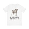 Border Terrier Lover Shirt, Vintage Dog Sketch Tee, Dog Lover Gift