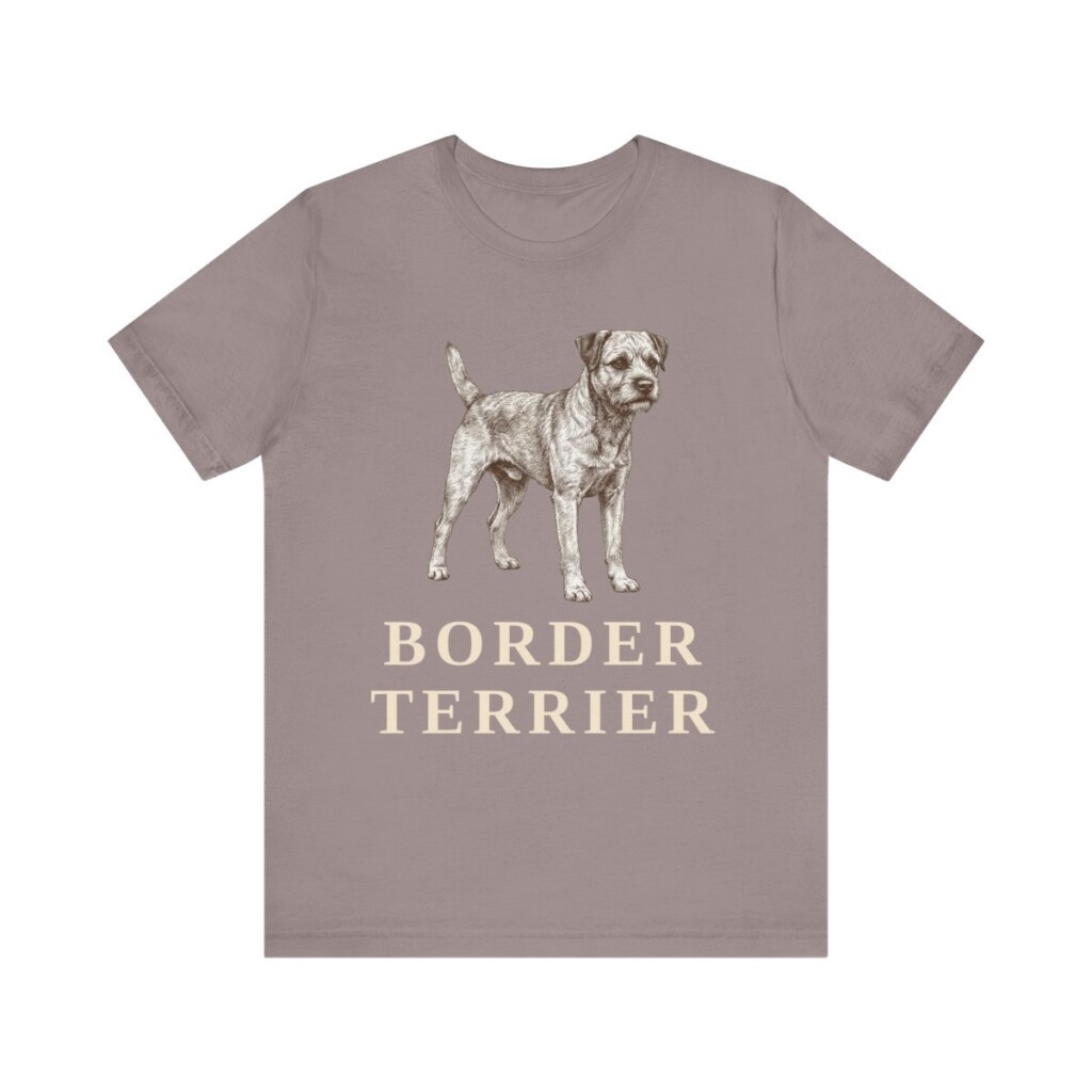 Border Terrier Lover Shirt, Vintage Dog Sketch Tee, Dog Lover Gift