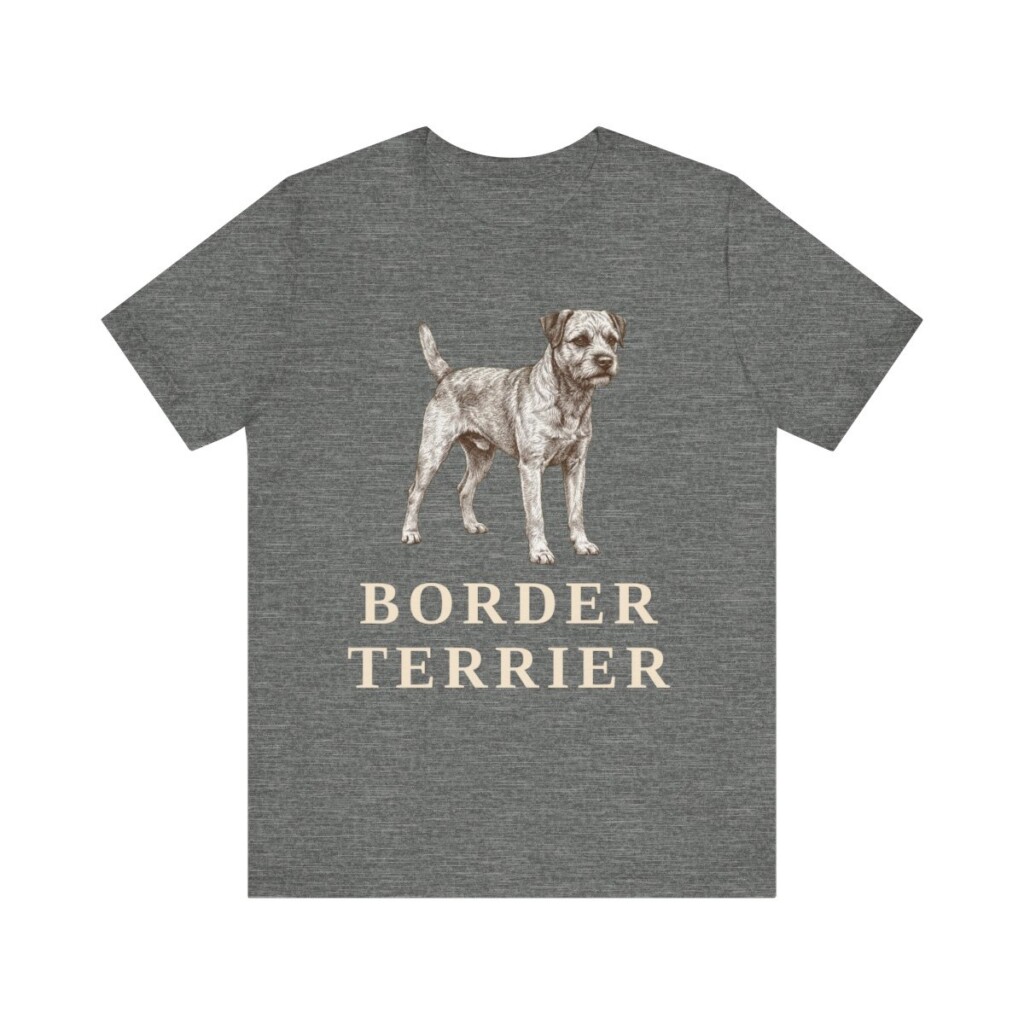 Border Terrier Lover Shirt, Vintage Dog Sketch Tee, Dog Lover Gift