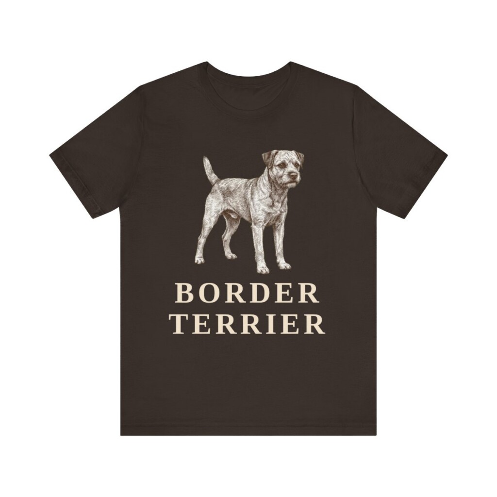 Border Terrier Lover Shirt, Vintage Dog Sketch Tee, Dog Lover Gift