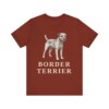 Border Terrier Lover Shirt, Vintage Dog Sketch Tee, Dog Lover Gift