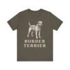 Border Terrier Lover Shirt, Vintage Dog Sketch Tee, Dog Lover Gift