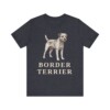 Border Terrier Lover Shirt, Vintage Dog Sketch Tee, Dog Lover Gift