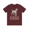 Border Terrier Lover Shirt, Vintage Dog Sketch Tee, Dog Lover Gift