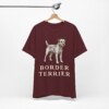 Border Terrier Lover Shirt, Vintage Dog Sketch Tee, Dog Lover Gift