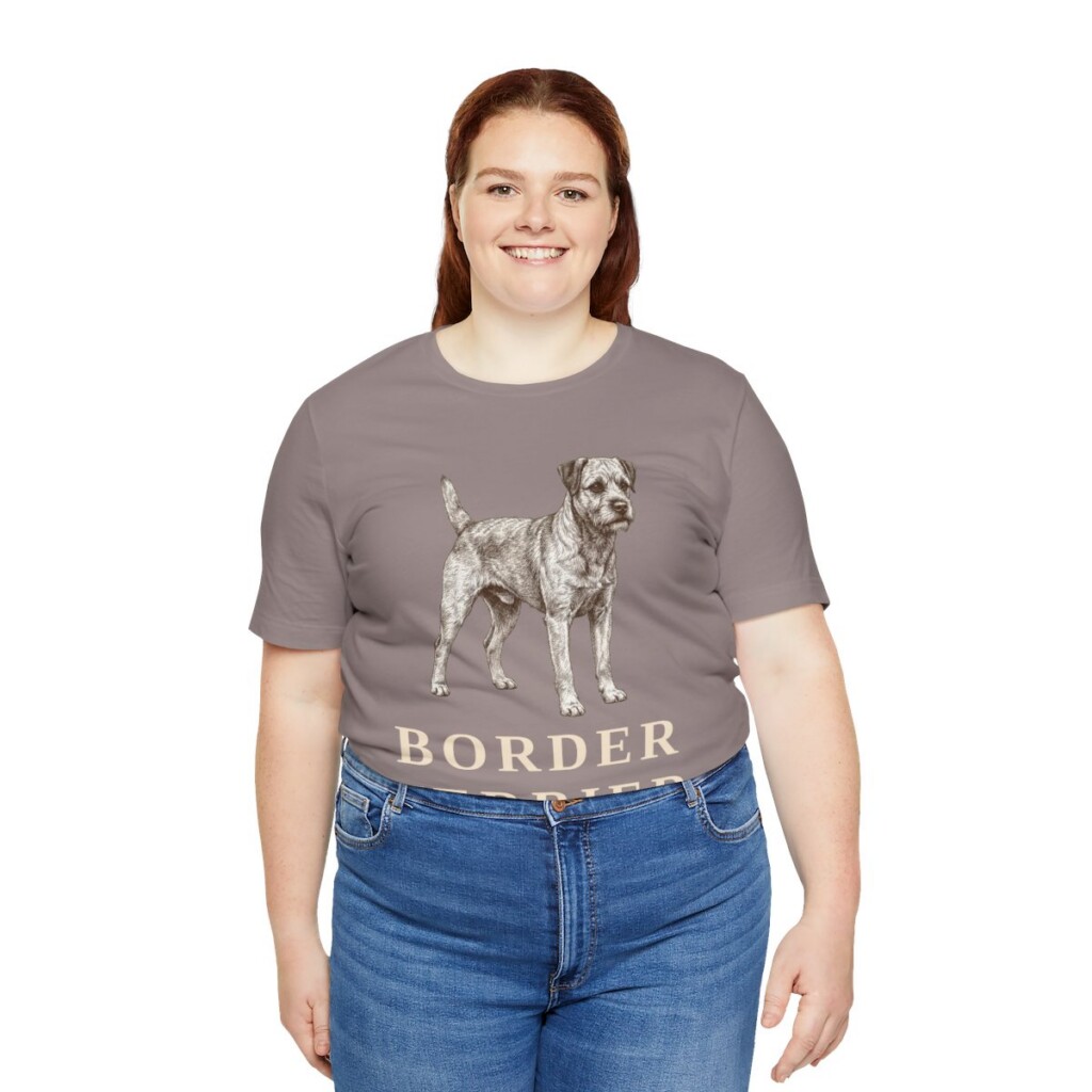 Border Terrier Lover Shirt, Vintage Dog Sketch Tee, Dog Lover Gift