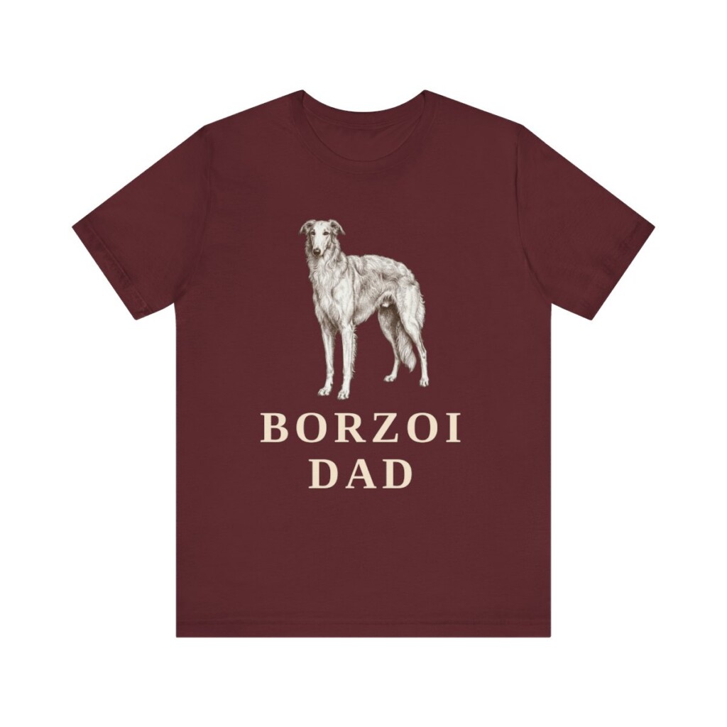 Borzoi Dad Shirt, Vintage Dog Sketch Tee, Dog Dad Gift Borzoi Dad Shirt, Vintage Dog Sketch Tee, Dog Dad Gift