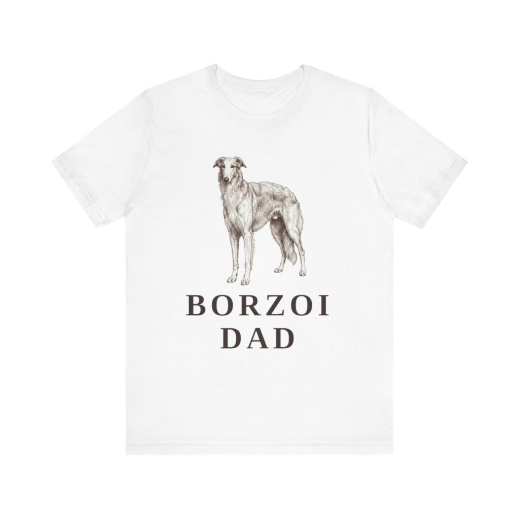 Borzoi Dad Shirt, Vintage Dog Sketch Tee, Dog Dad Gift Borzoi Dad Shirt, Vintage Dog Sketch Tee, Dog Dad Gift
