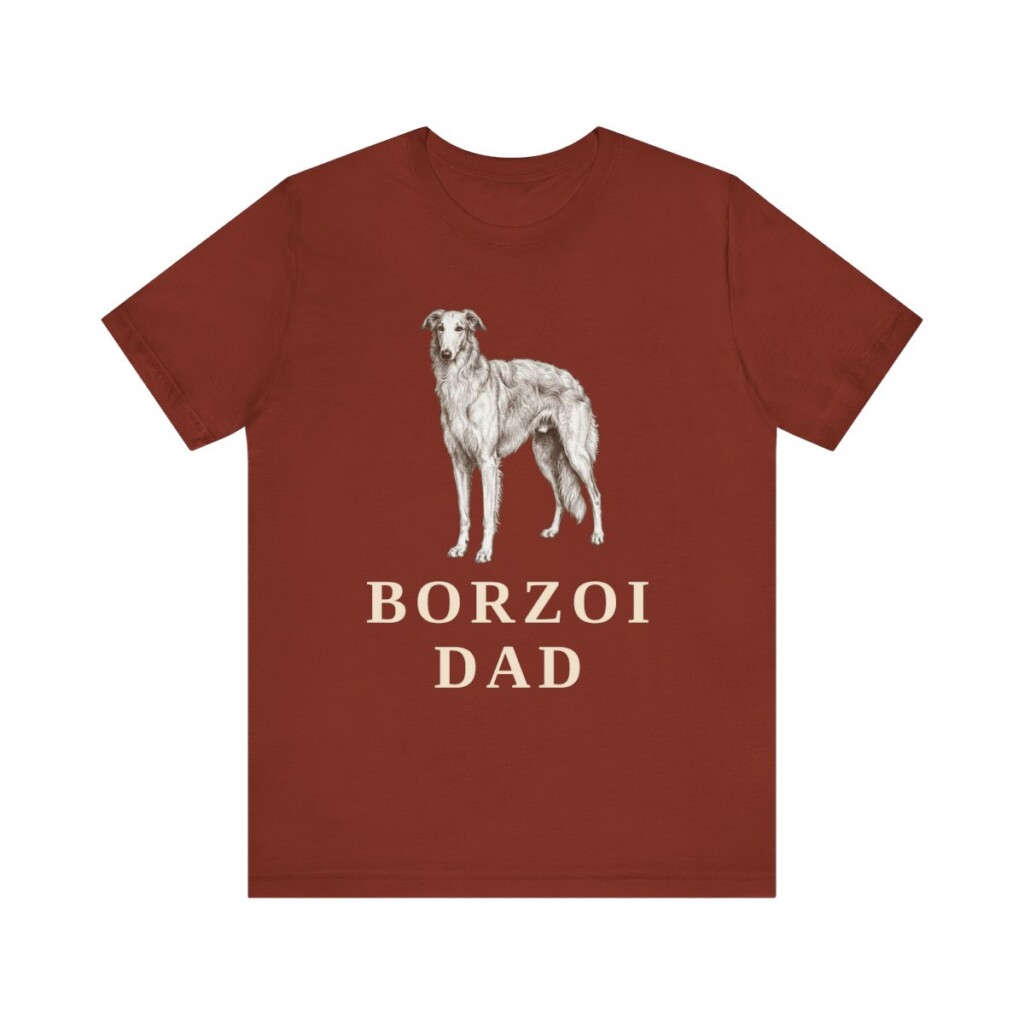 Borzoi Dad Shirt, Vintage Dog Sketch Tee, Dog Dad Gift Borzoi Dad Shirt, Vintage Dog Sketch Tee, Dog Dad Gift