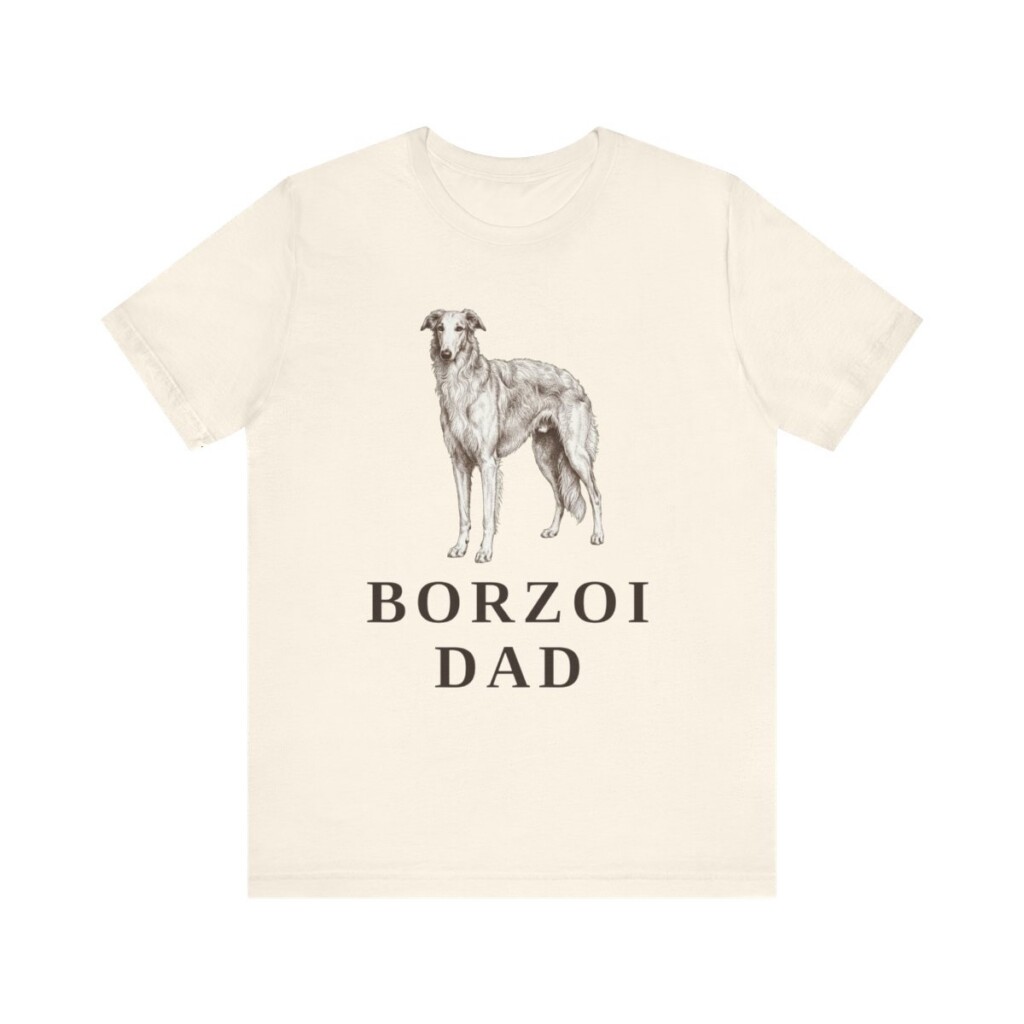 Borzoi Dad Shirt, Vintage Dog Sketch Tee, Dog Dad Gift Borzoi Dad Shirt, Vintage Dog Sketch Tee, Dog Dad Gift