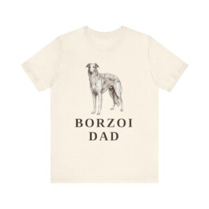 Borzoi Dad Shirt, Vintage Dog Sketch Tee, Dog Dad Gift