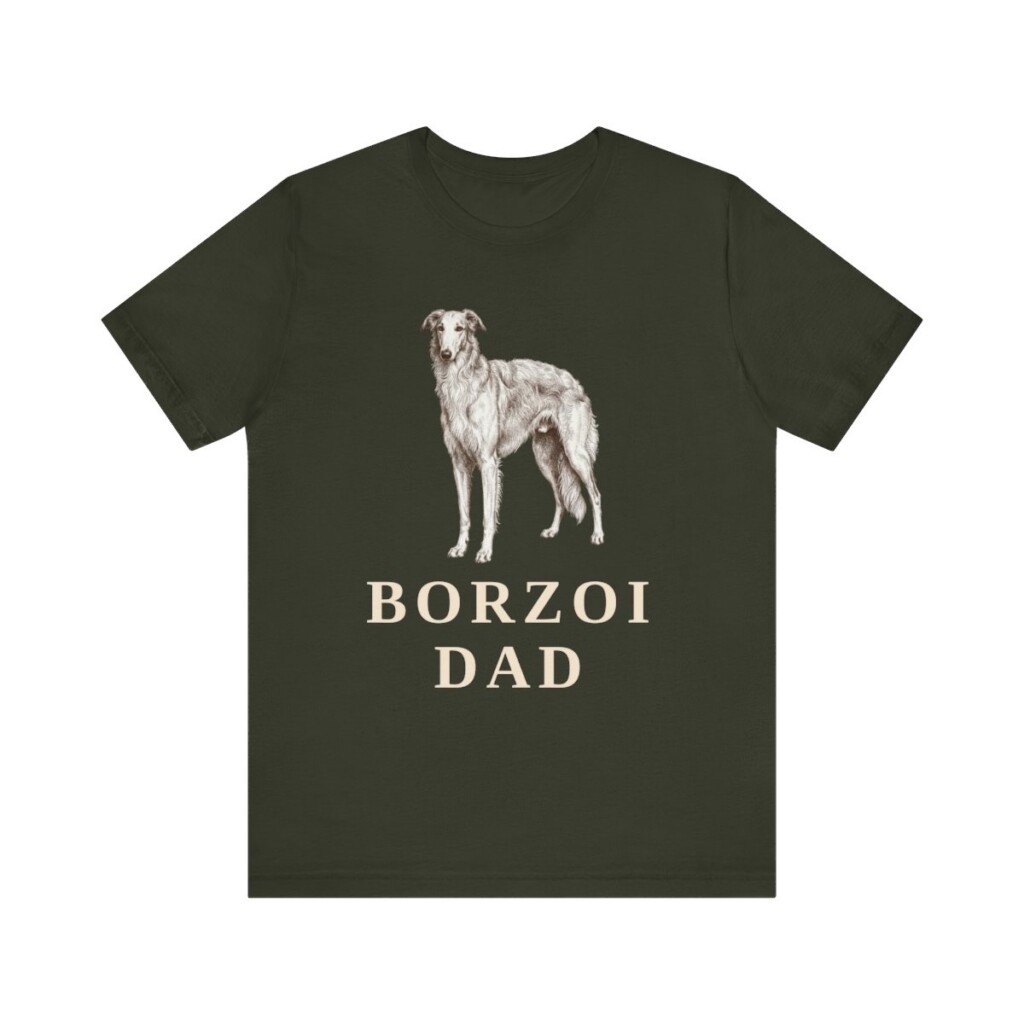 Borzoi Dad Shirt, Vintage Dog Sketch Tee, Dog Dad Gift Borzoi Dad Shirt, Vintage Dog Sketch Tee, Dog Dad Gift