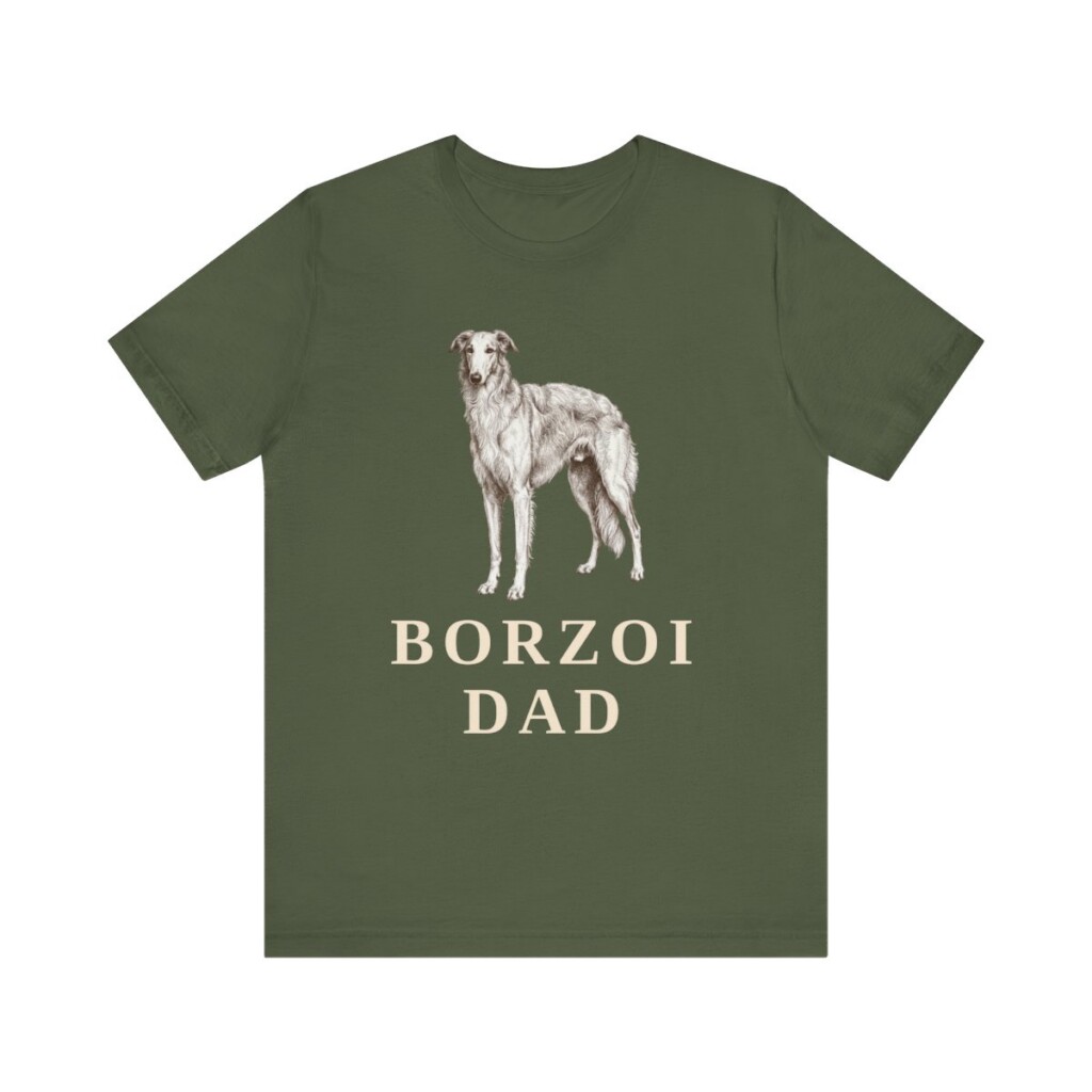 Borzoi Dad Shirt, Vintage Dog Sketch Tee, Dog Dad Gift Borzoi Dad Shirt, Vintage Dog Sketch Tee, Dog Dad Gift